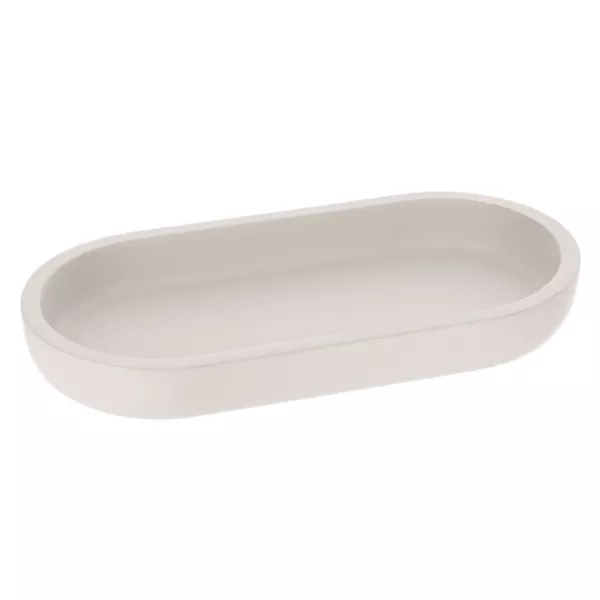 Plateau de rangement ovale (19,5 cm) Japandi Beige