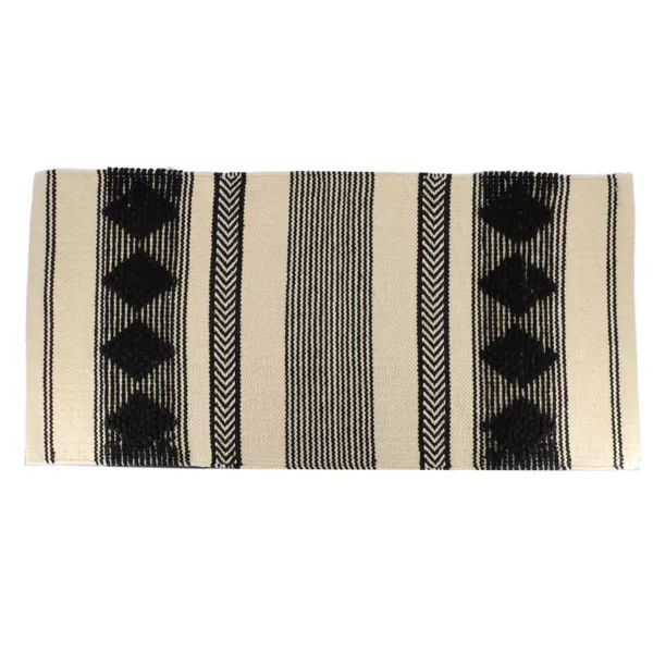 Katoenen badmat (45 x 90 cm) New Delhi Zwart