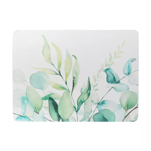 Alfombra de ba�o de caucho natural antideslizante (45 x 60 cm) Eden Garden Verde