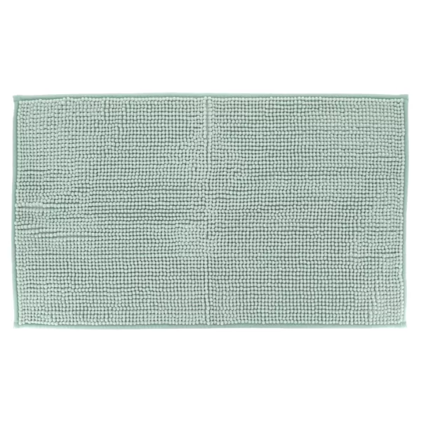 Alfombra de ba�o de microfibra (45 x 75 cm) Bolas Verde eucalipto