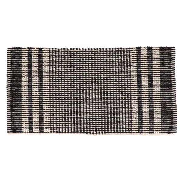 Tapis de bain chenille microfibre (45 x 90 cm) Tokyo Noir