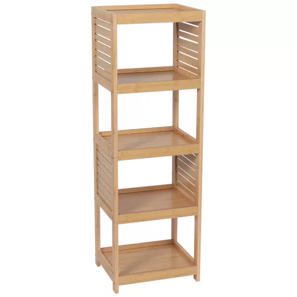 Mueble de almacenamiento de bamb� con 5 estantes (H108 cm) Trinidad Natural