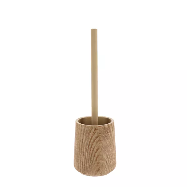 Scandi Beige hout-effect WC borstel