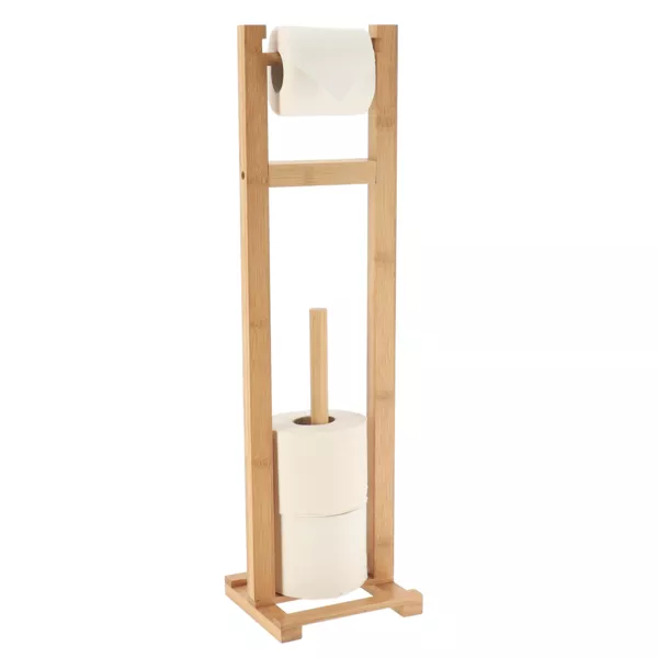 Toiletpapirholder med reserve i bambus