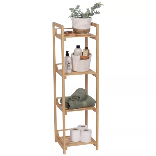 Aufbewahrungsm�bel aus Bambus 4 Regale  (30 x H104 cm) Harmonie Naturfarben