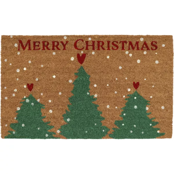 Kerstmat van kokos (45 x 75 cm) Christmas Multicolor