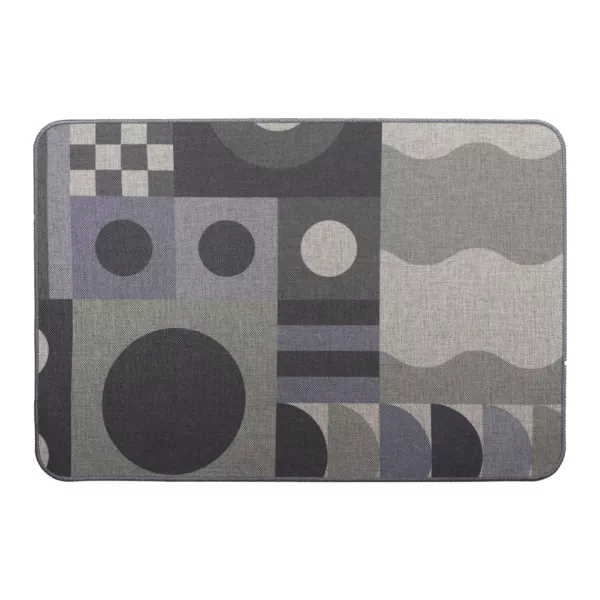 Tappeto antiscivolo (40 x 60 cm) Geo Grigio
