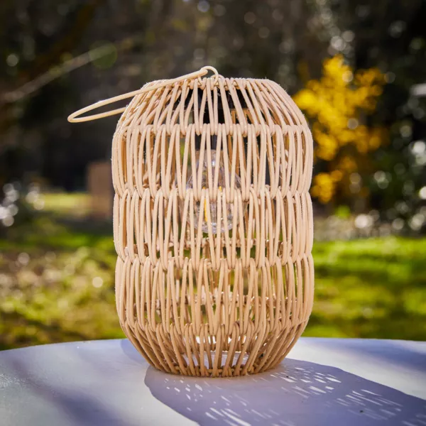 Lanterne de jardin solaire LED (H24,5 cm)Toscane Naturel