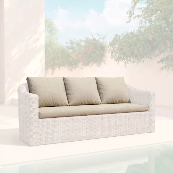 Federe per cuscini di ricambio per Divano 3 persone Calvi Tortora