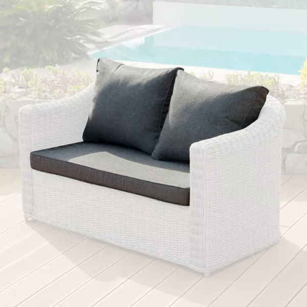 Housses de coussin de remplacement pour Canap� 2 places Calvi Gris fonc�