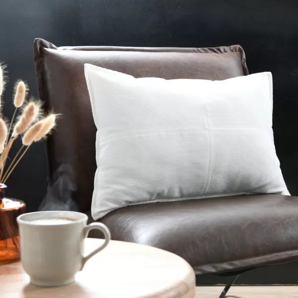 Cuscino rettangolare in velluto (40 x 60 cm) Dandy Ecru