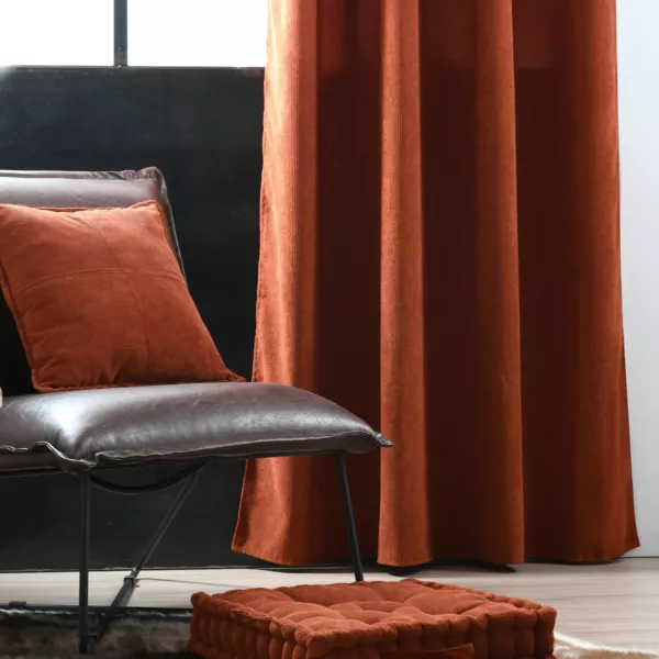 Vorhang Samt (140 x 260 cm) Dandy Terrakotta