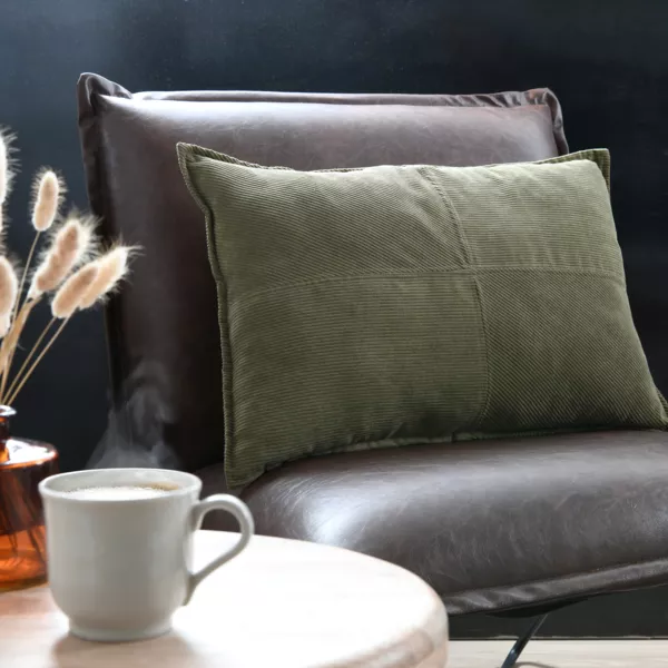 Cuscino rettangolare in velluto (40 x 60 cm) Dandy Verde cachi