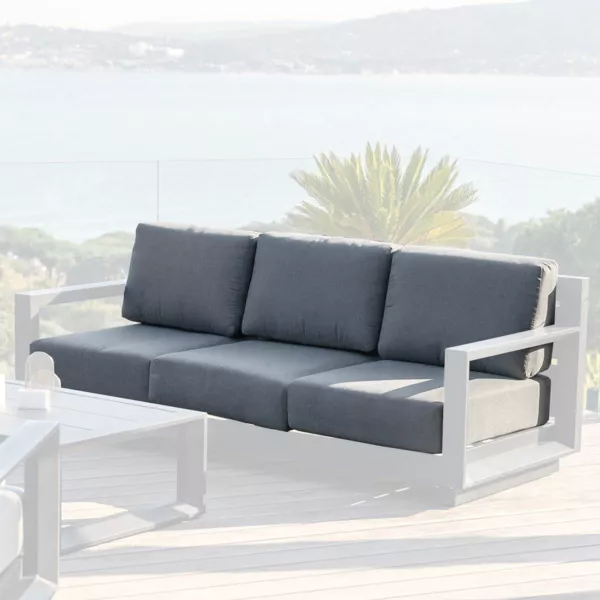 Ersatzpolsterbez�ge f�r 3-Sitzer Sofa Elba Anthrazitgrau