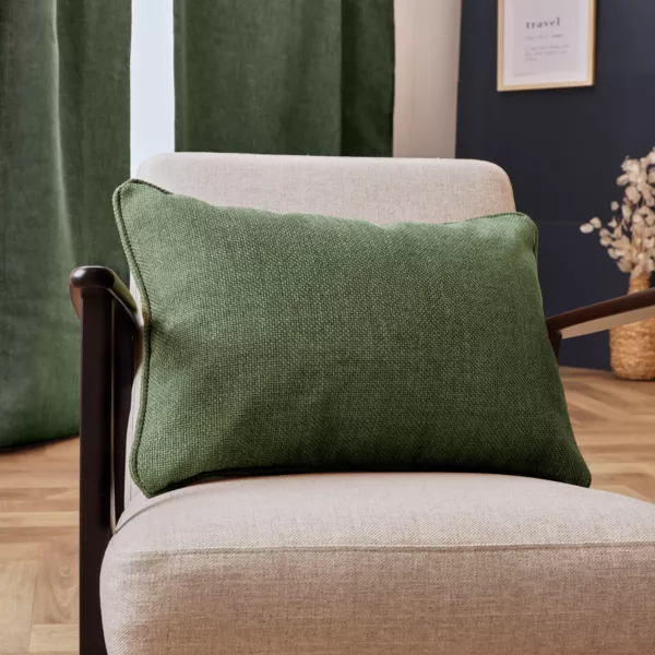 Cuscino rettangolare tessuto (40 x 60 cm) Alba Verde cachi