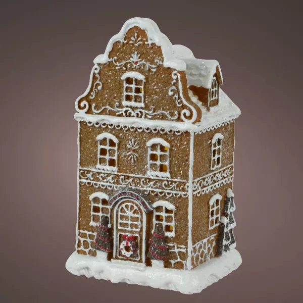 Dorfhaus mit Batteriebetrieb (H20 cm) Lebkuchengenuss