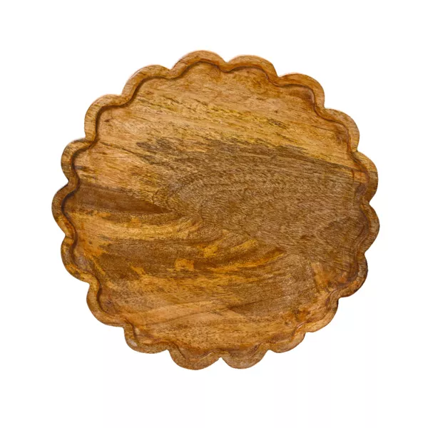 Dessous d'assiette en manguier (D30 cm) Esprit campagne Naturel