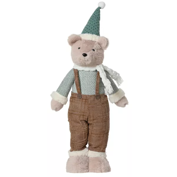 Oso de las nieves (H75 cm) Gabriel Beige y verde claro