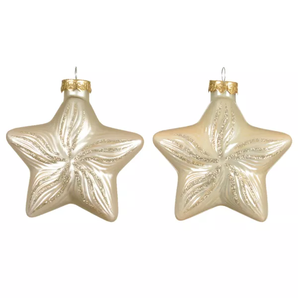 2er Set Glasanh�nger (H10 cm) Celestial Stars Perle