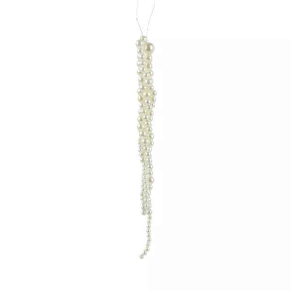 Suspension de No�l (H20 cm) Stalactite perles Nacr�es