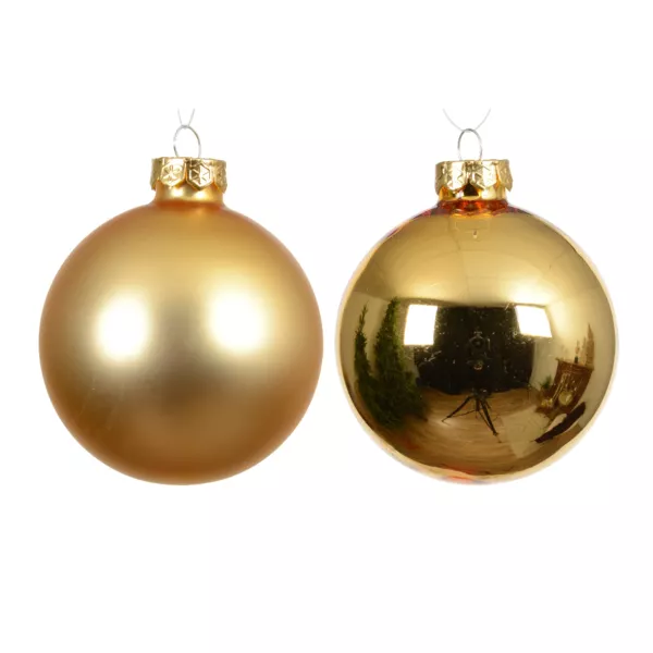 Glazen Kerstbal (D100 mm) Boreaal Goud