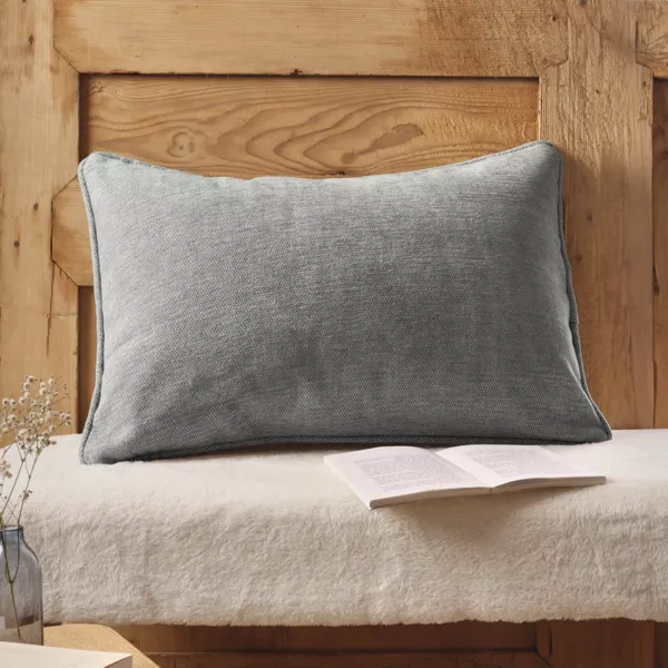 Rektangul�r v�vet pude (40 x 60 cm) Magnus Titan Gr�