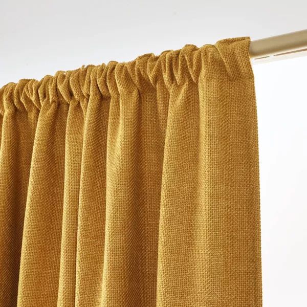 Tenda semi-oscurante termica passanti nascosti (140 x 240 cm) Alba Giallo senape