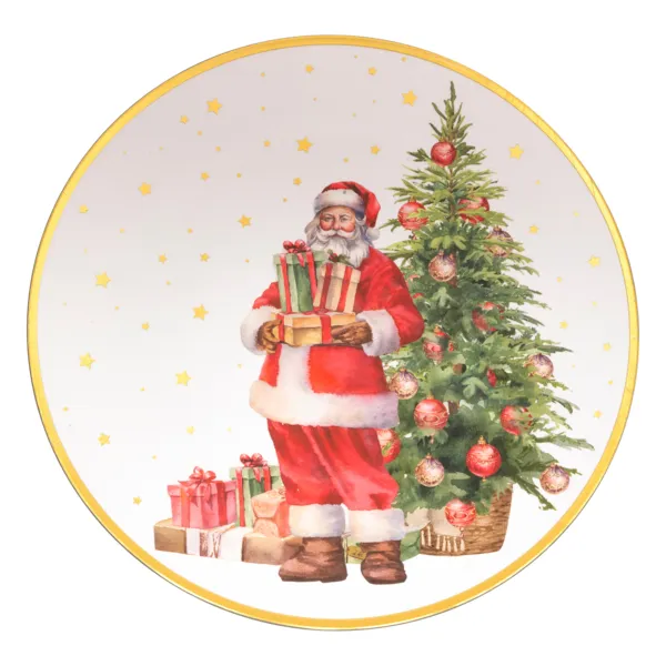 Lote de 12 manteles individuales de Pap� Noel y regalos