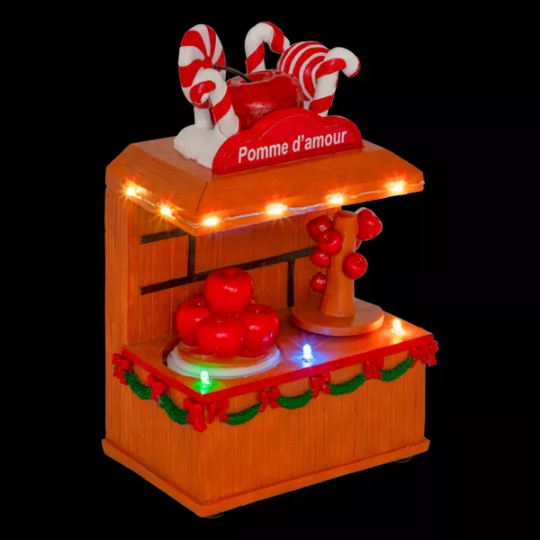 Stand luminoso y animado a pilas (H11 cm) Manzana de amor