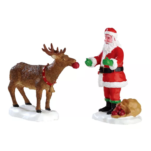 Accessoire Lemax (H7,3 cm) Des gourmandises pour le Renne