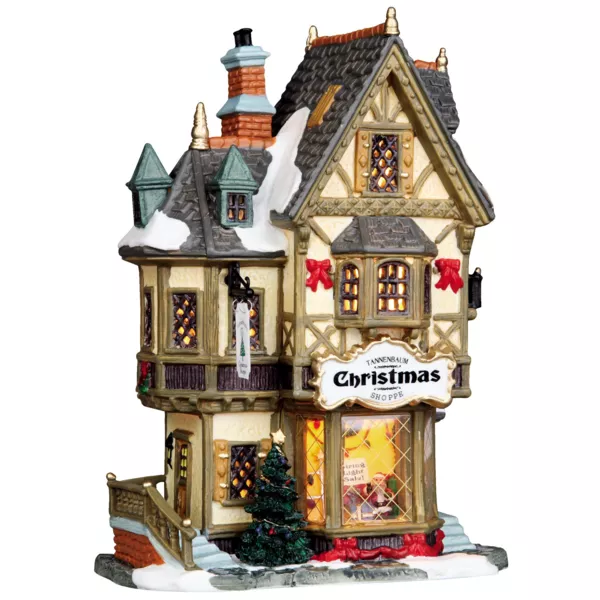 Villa Navide�a Lemax iluminada Tienda Tannenbaum Christmas Shop