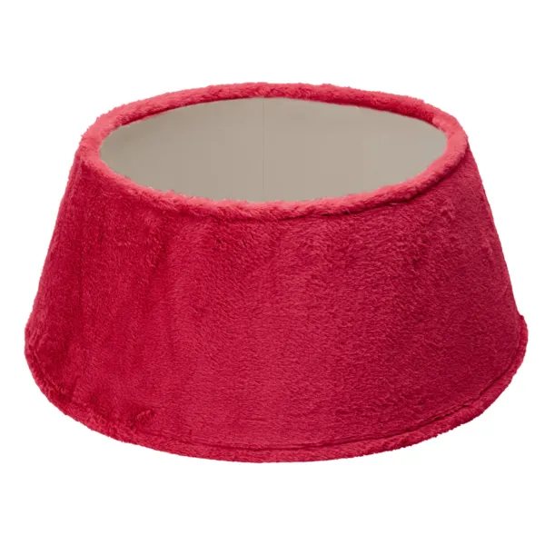Zierkorb für Baumständer (D55 cm) Kunstfell Rot