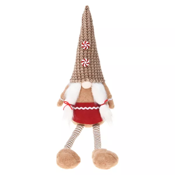 Sitzender Weihnachtswichtel (H57 cm) Miss Caramélio Beige