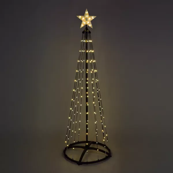 C�ne lumineux Digital 154 Micro Led (H150 cm)Twinkling Noir et blanc chaud