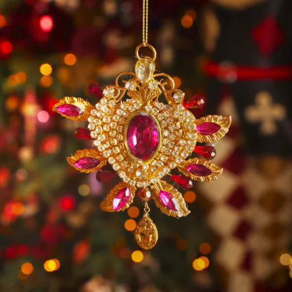 Adorno de Navidad colgante (H12 cm) Joya preciosa Higo