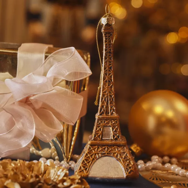 Suspension de No�l (H16 cm) Tour Eiffel Bronze