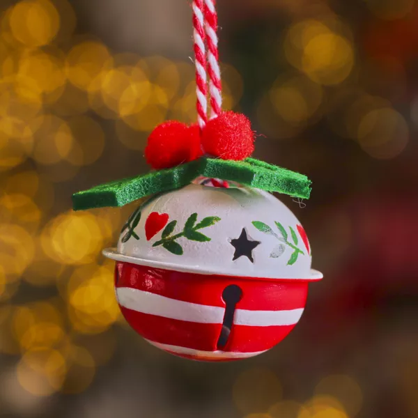 Lot de 6 clochettes en métal (D5 cm) Tradition Multicolore