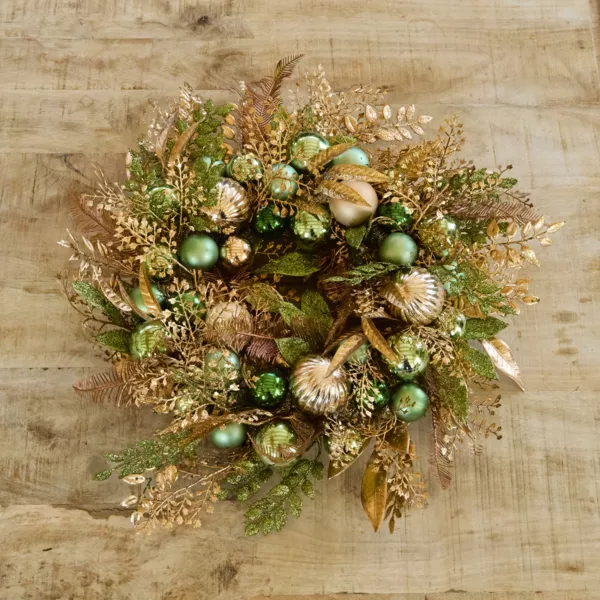 Weihnachtskranz (D50 cm) Majesty Gr�n und Gold