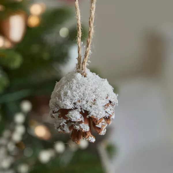 2er Set Zapfen Anh�nger Pini Naturfarben