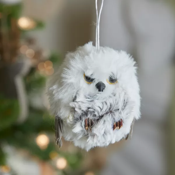 Kersthanger (H6 cm) Winteruil Grijze bont