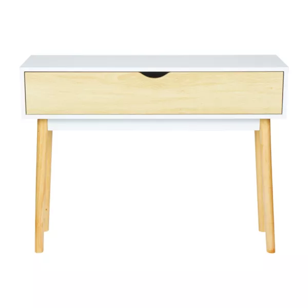 Consola de madera (H75 cm) Hortense Blanca