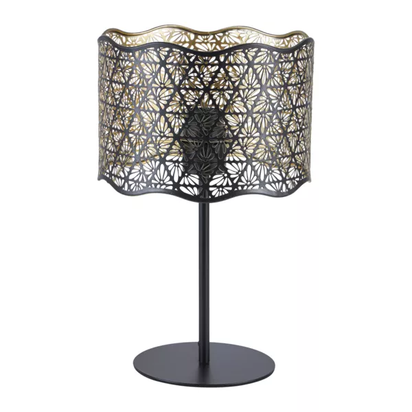 Lampada da tavolo in metallo (H35 cm) Farah Nera