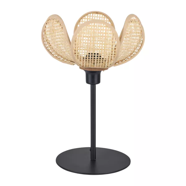 Bordlampe i bambus (H24 cm) Margaux sort