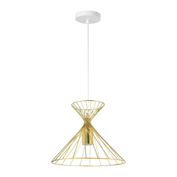 Suspension lumineuse en m�tal (D26 cm) Giulia Or