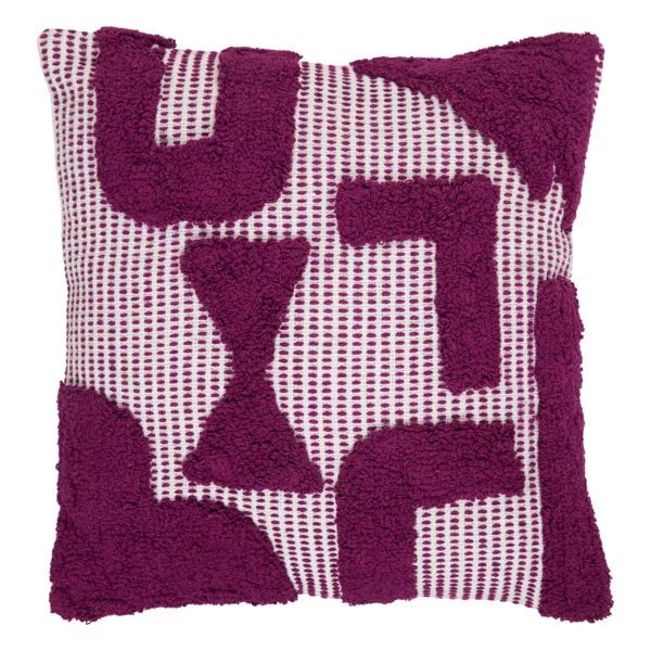 Firkantet bomuldspude (50 x 50 cm) Poppy Violet