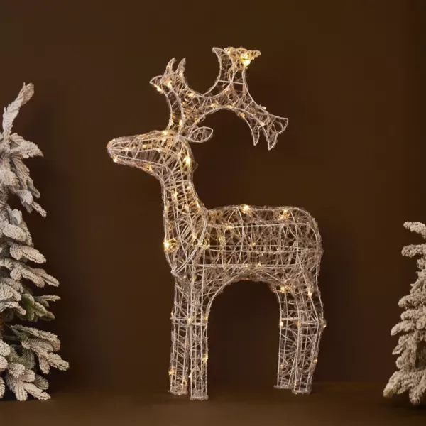 Renne lumineux souple 80 LED (H89 cm) Skoll Blanc chaud