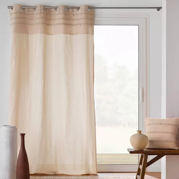 Tuftierter Baumwollvorhang (140 x 240 cm) Hilary Beige