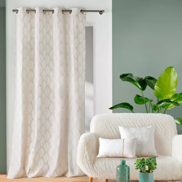 Cortina de algod�n (140 x 240 cm) Maho Blanco