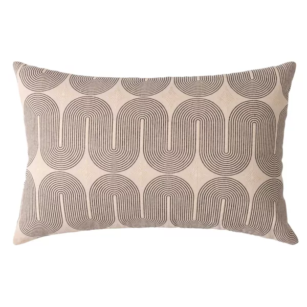 Coj�n rectangular de algod�n (40 x 60 cm) Ondine Negro