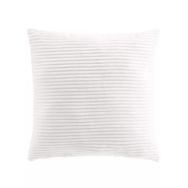Coussin carr� flanelle relief (45 x 45 cm) Nils Blanc